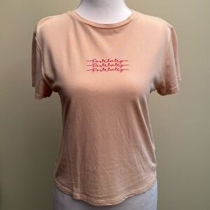 Topshop Light Pink Short Sleeve Tee